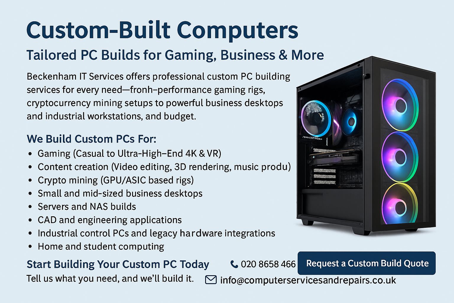 Computer Maintenance and Repairs - Custom-Built Computers in London ...